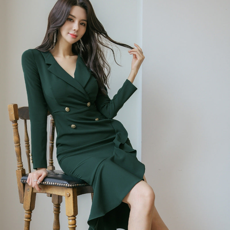 Emerald Authority Mermaid Blazer Dress