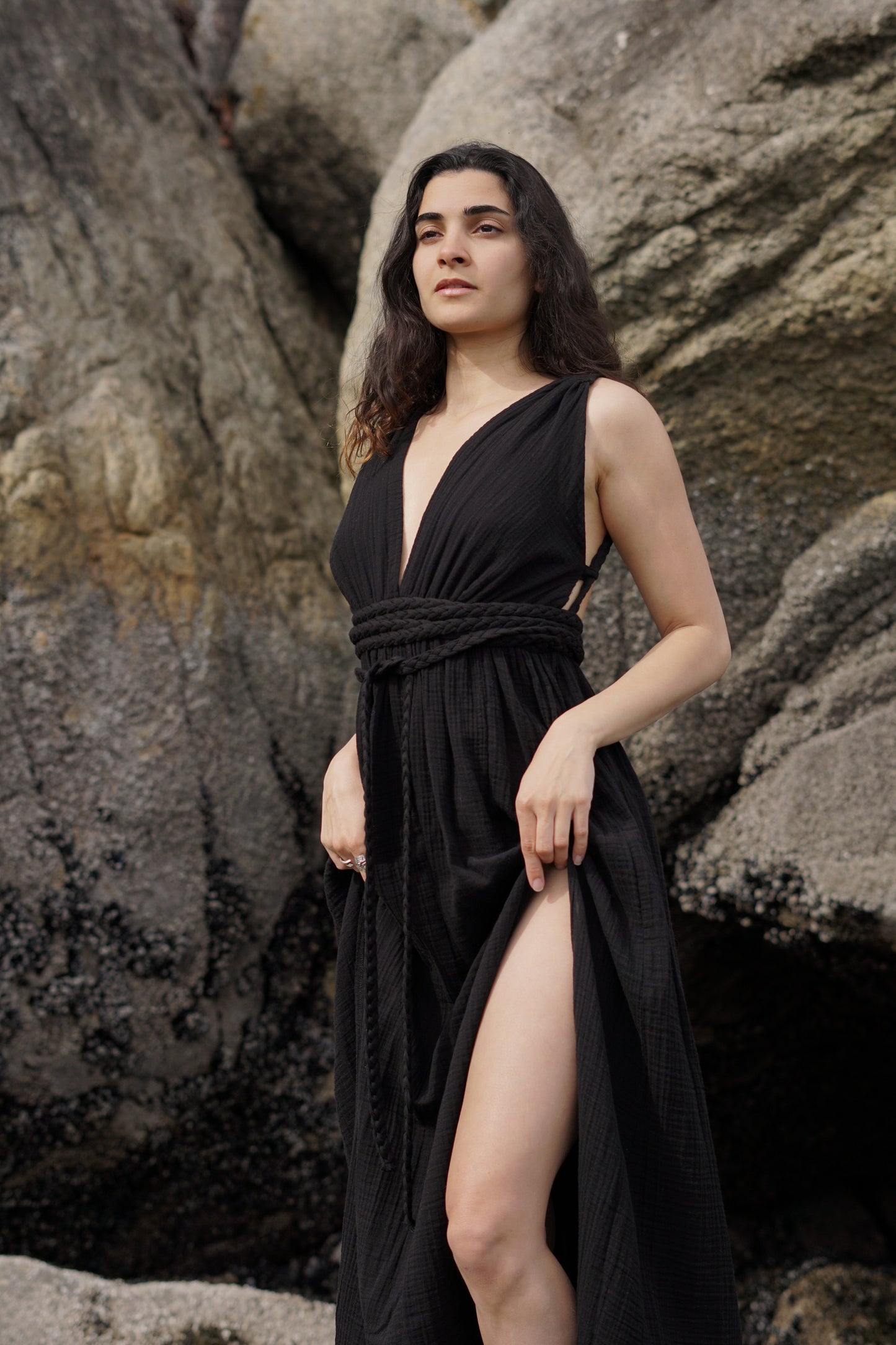 Elora Bohemian Organic Cotton Maxi Dress