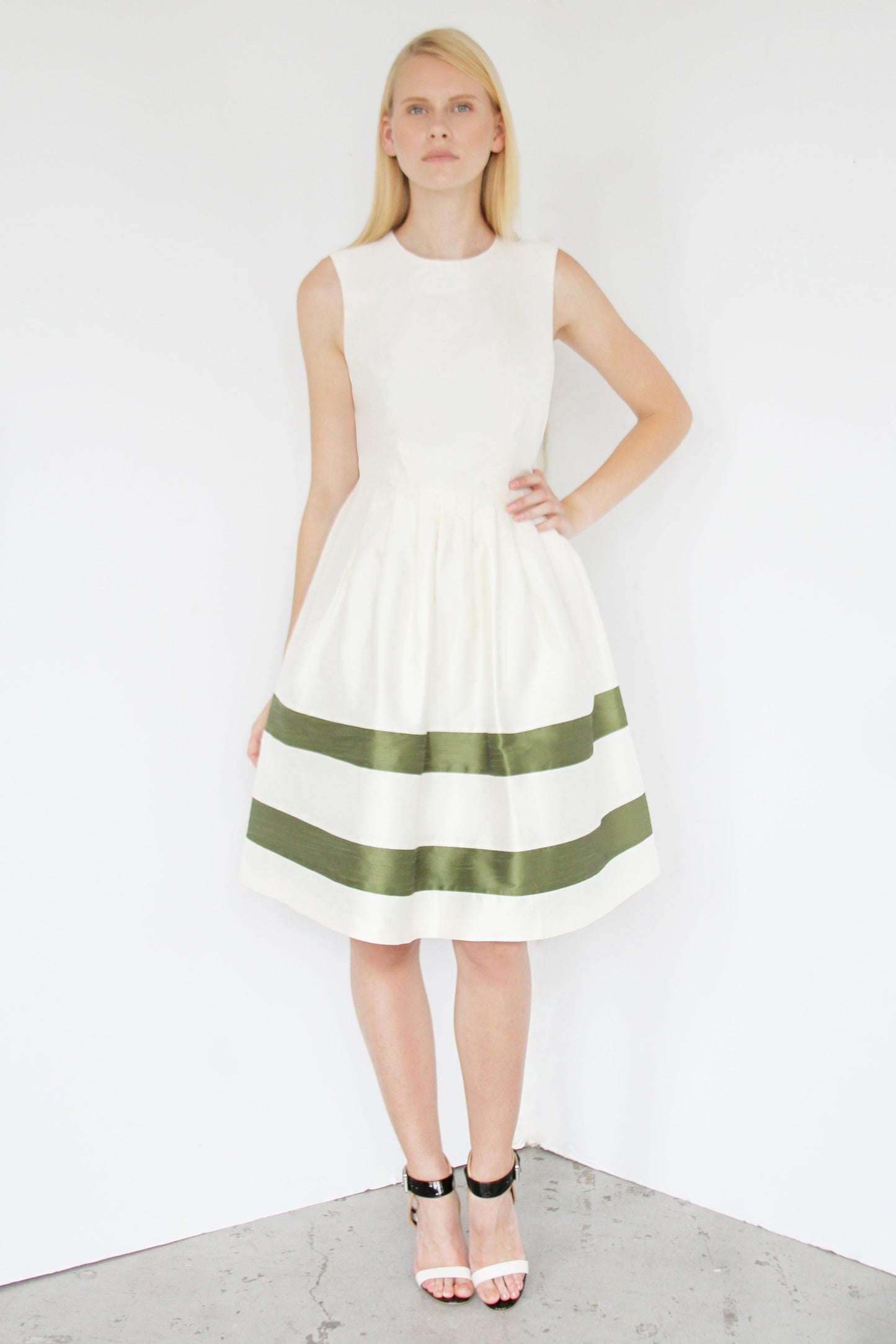 Stripe Reverie Dupioni Dress