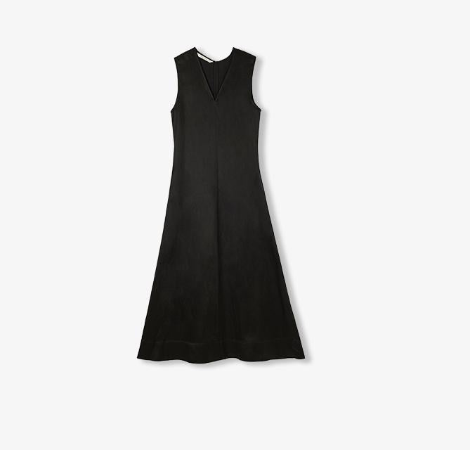 Aurevae Cupro‑Linen A‑Line Dress