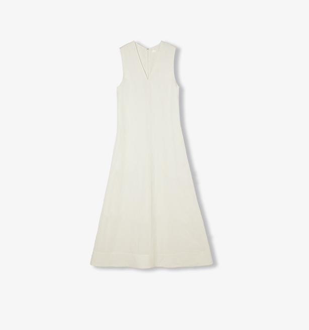Aurevae Cupro‑Linen A‑Line Dress