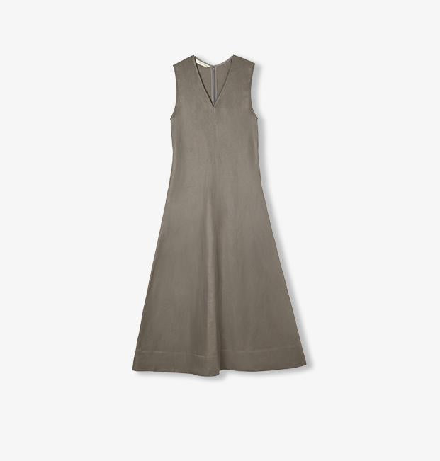 Aurevae Cupro‑Linen A‑Line Dress