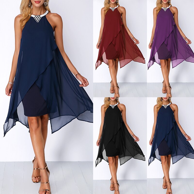 Eclipse Breeze Layered Dress