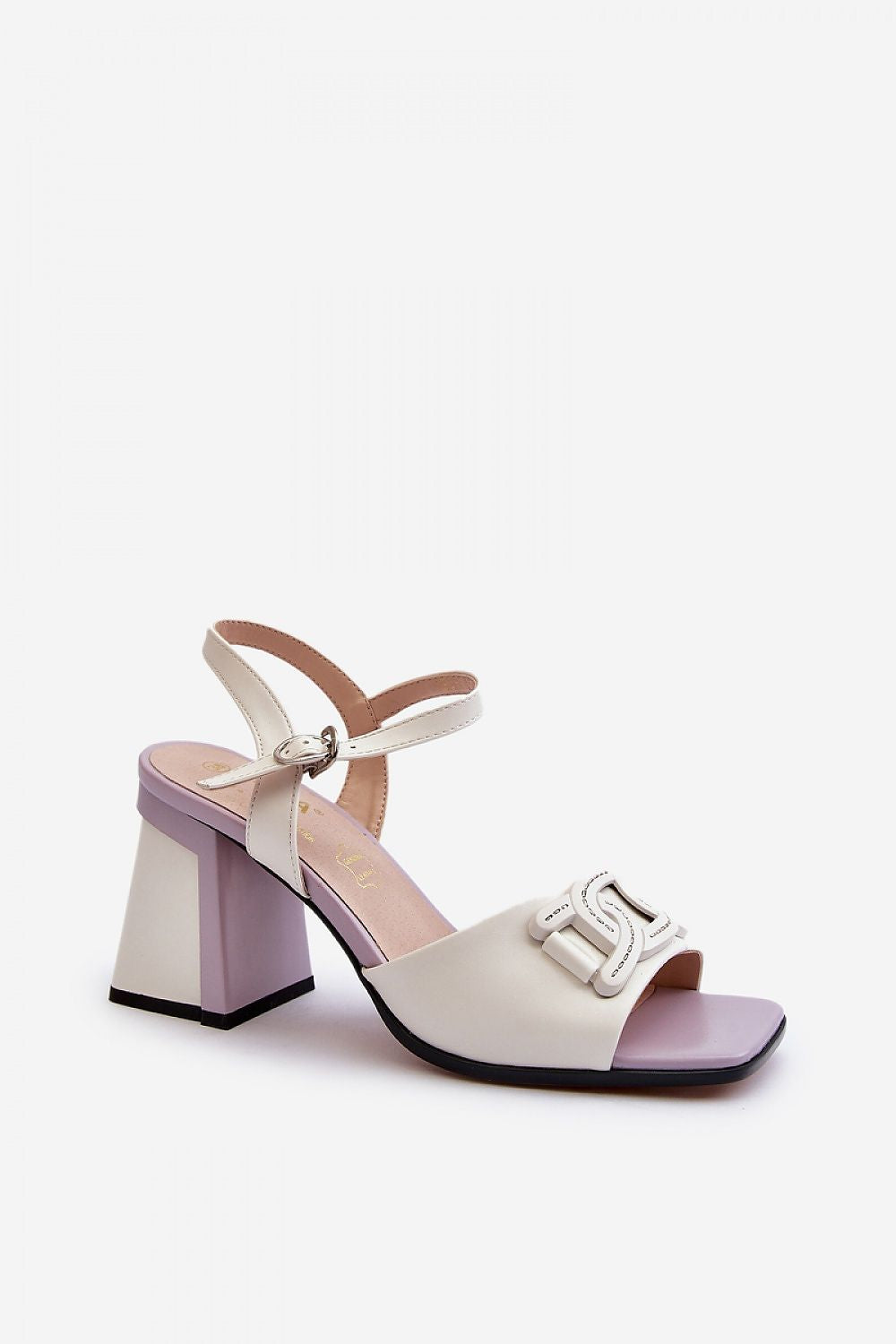 Aurelenna Post Heel Sandals with Accent