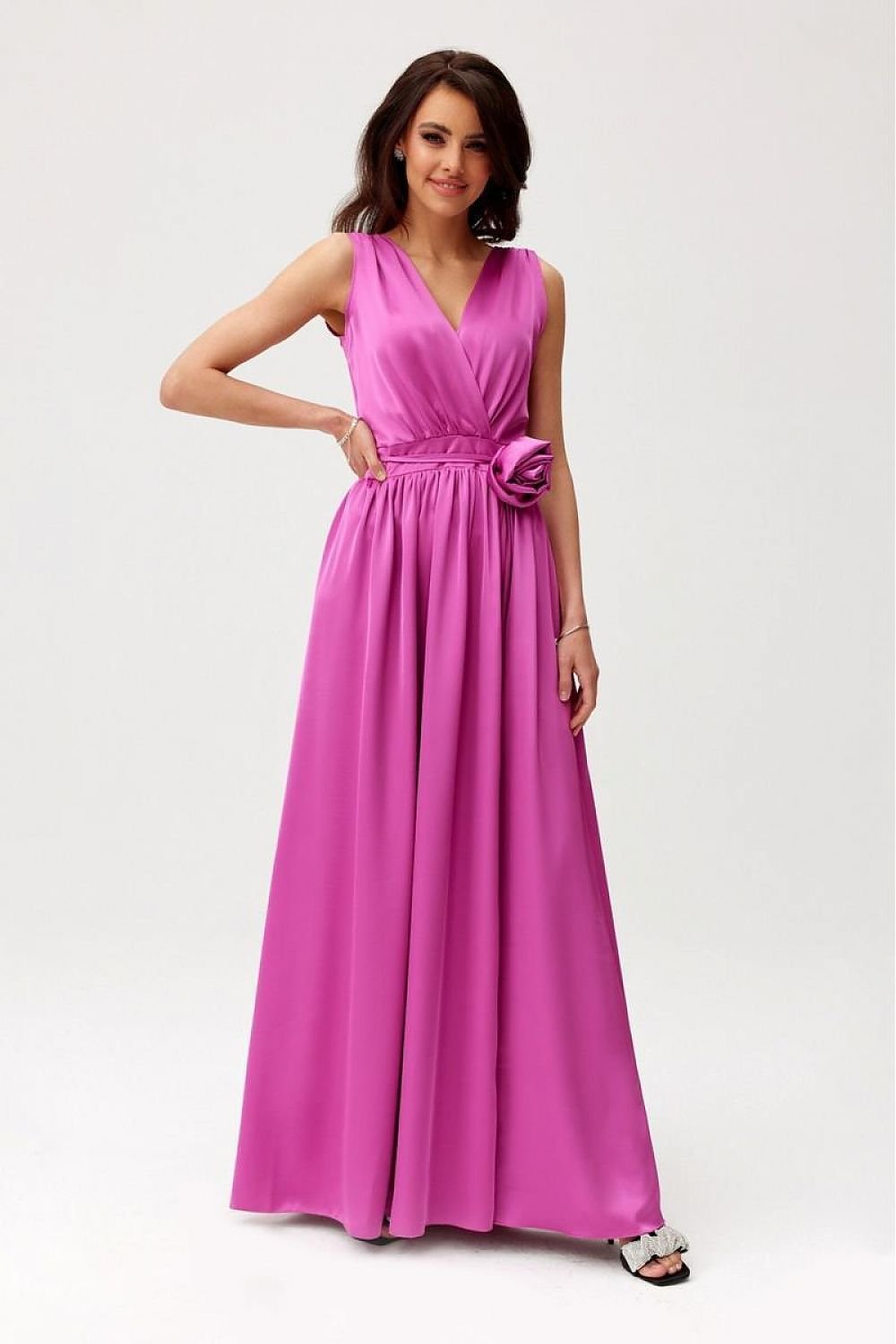 Thessira Satin Evening Dress