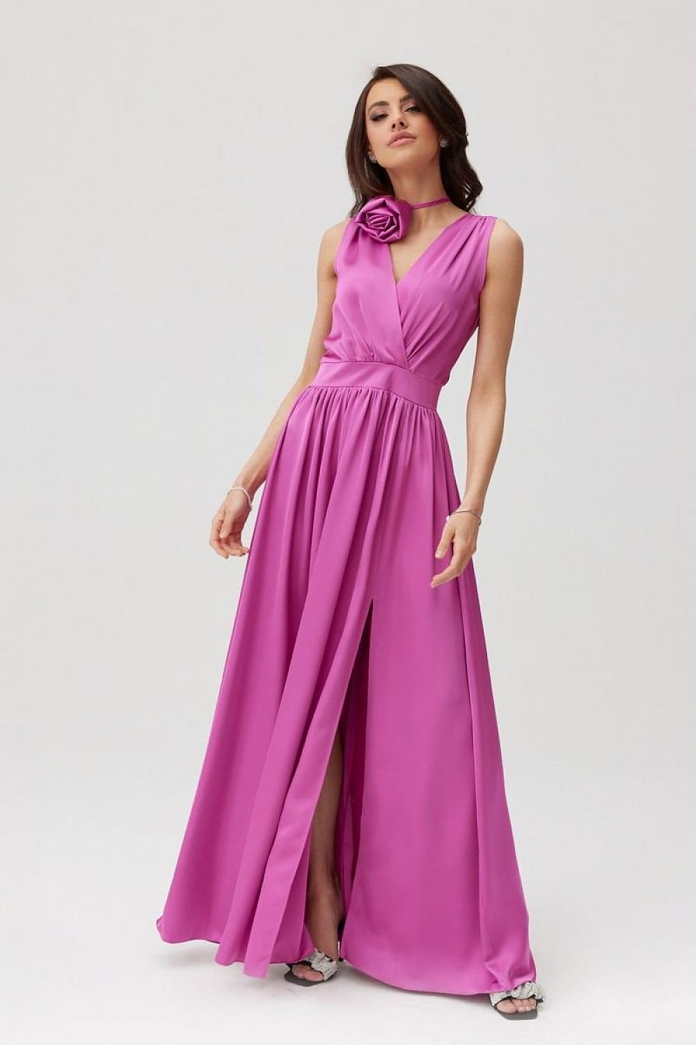 Thessira Satin Evening Dress