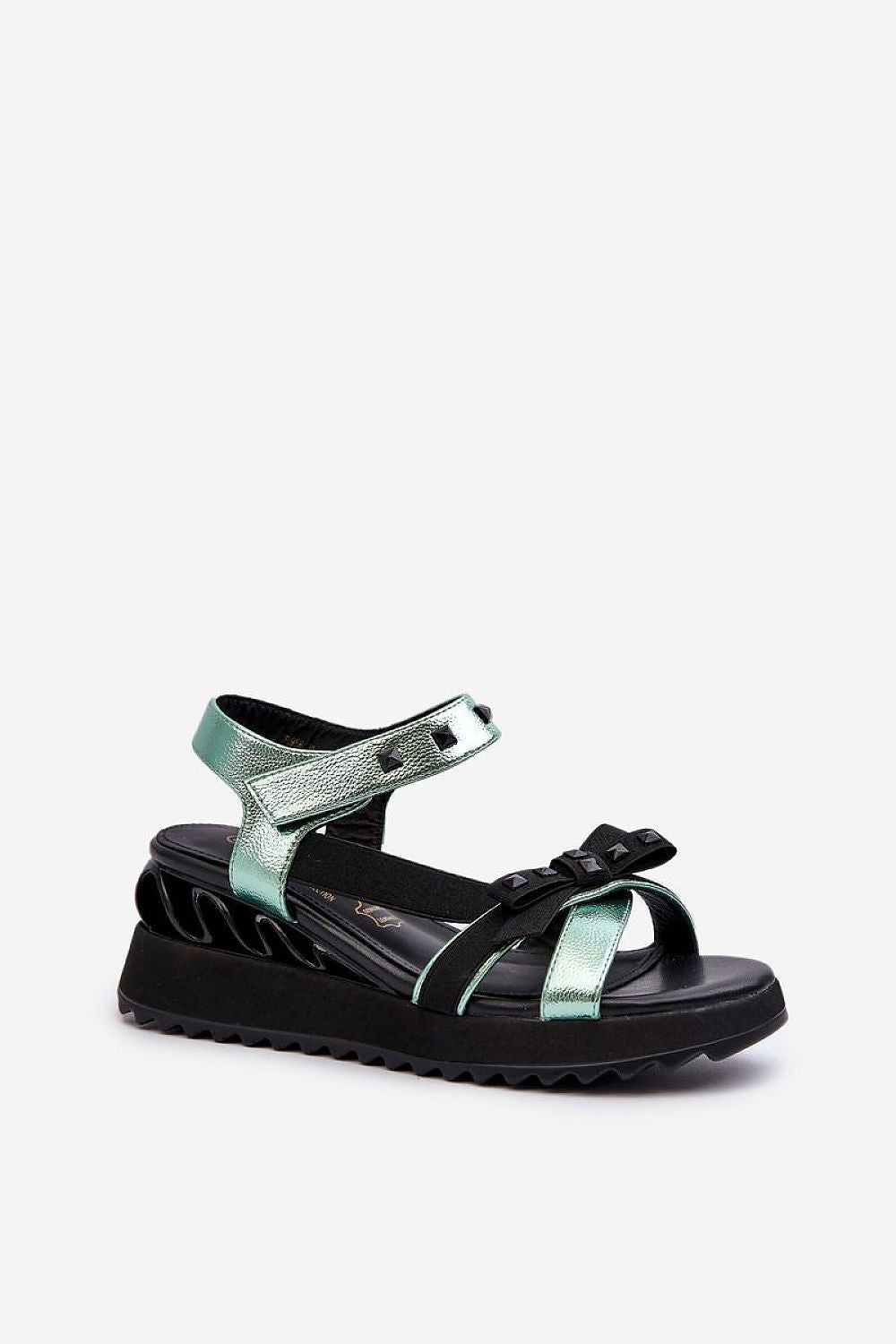Aurelline Strap Bow Wedge Sandals