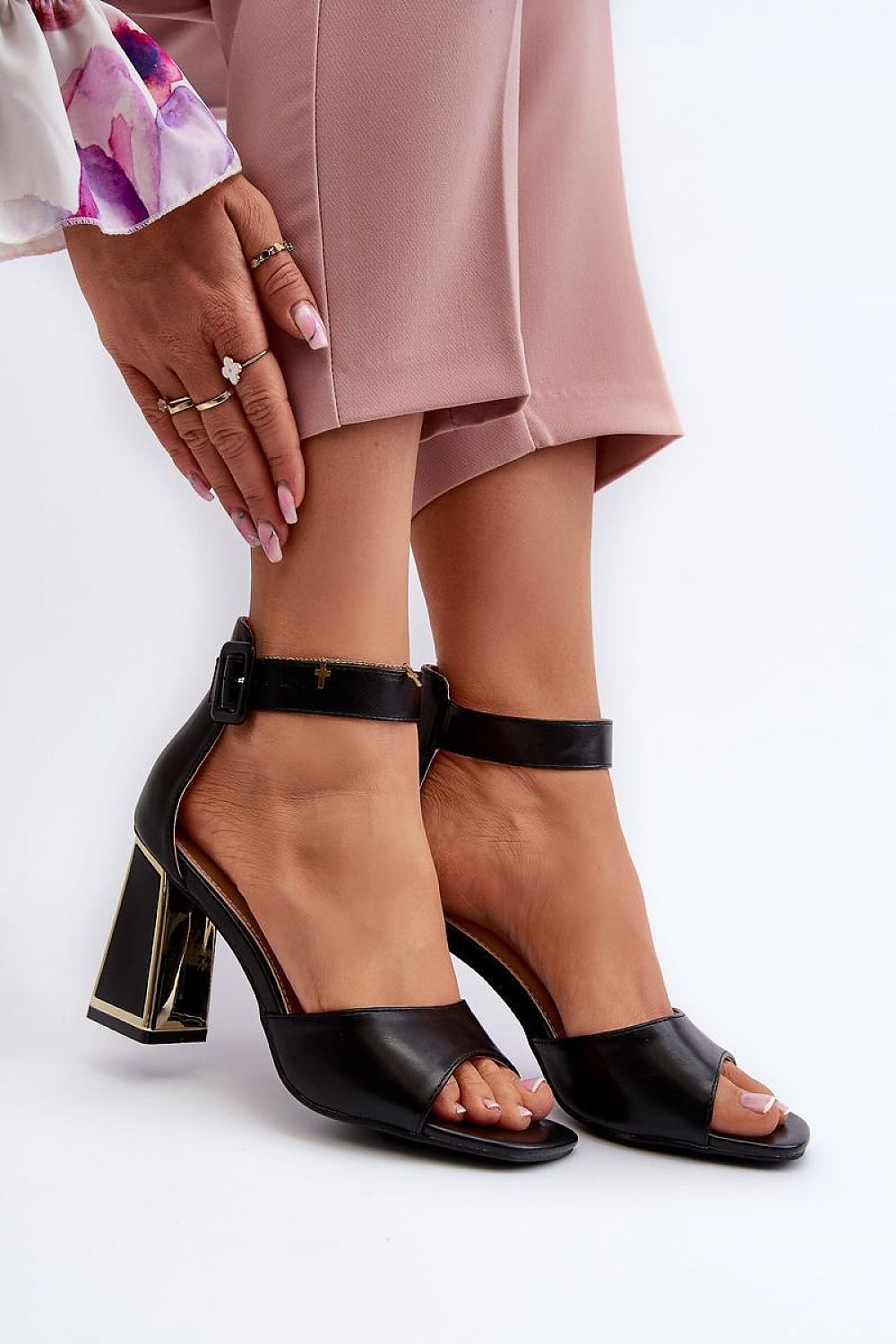 Lunavia Elegant Buckled Heel Sandals