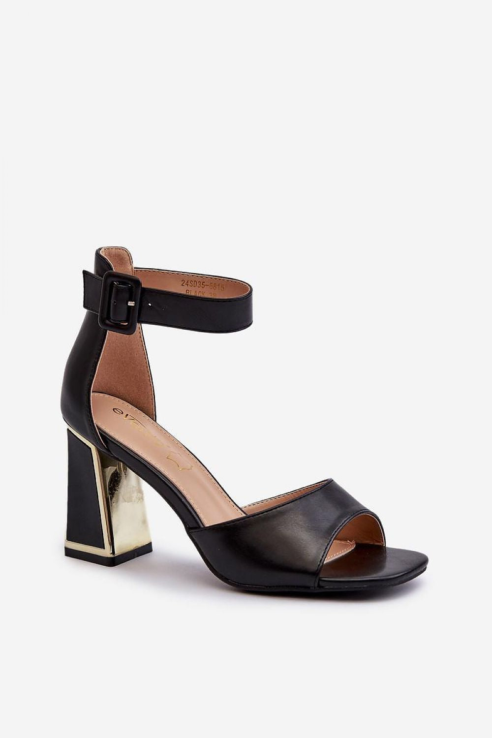 Lunavia Elegant Buckled Heel Sandals