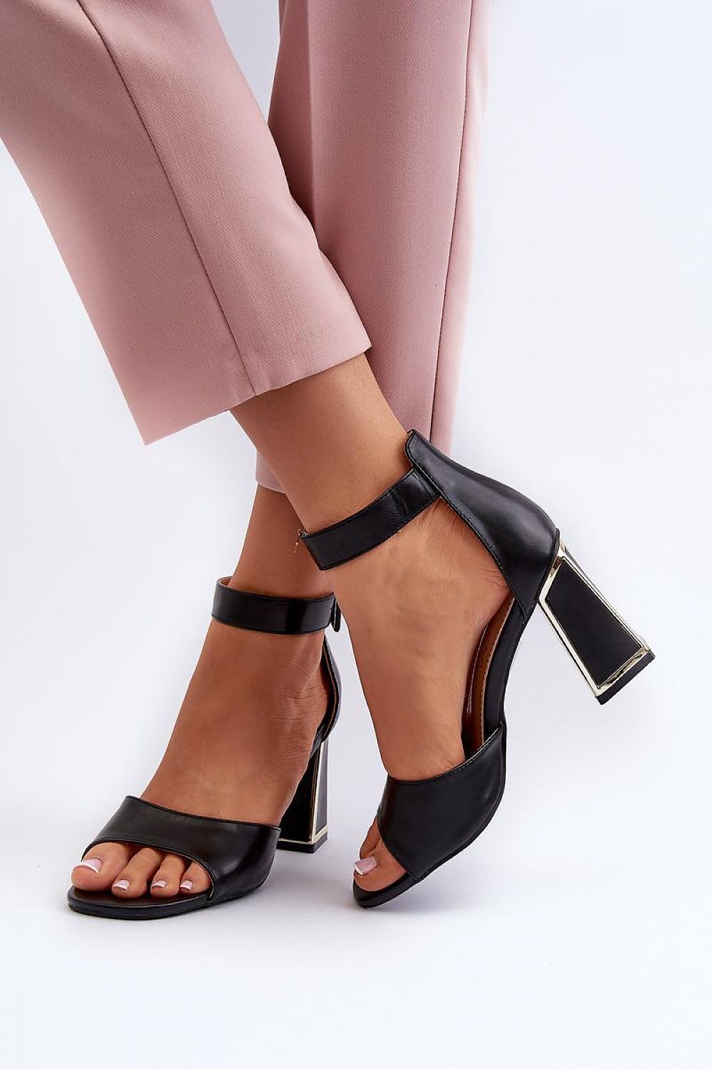 Lunavia Elegant Buckled Heel Sandals
