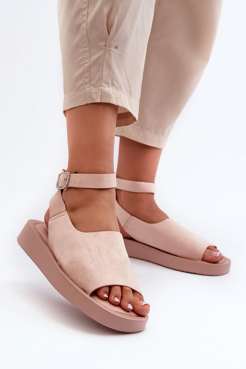 Nirella Suede Platform Sandals