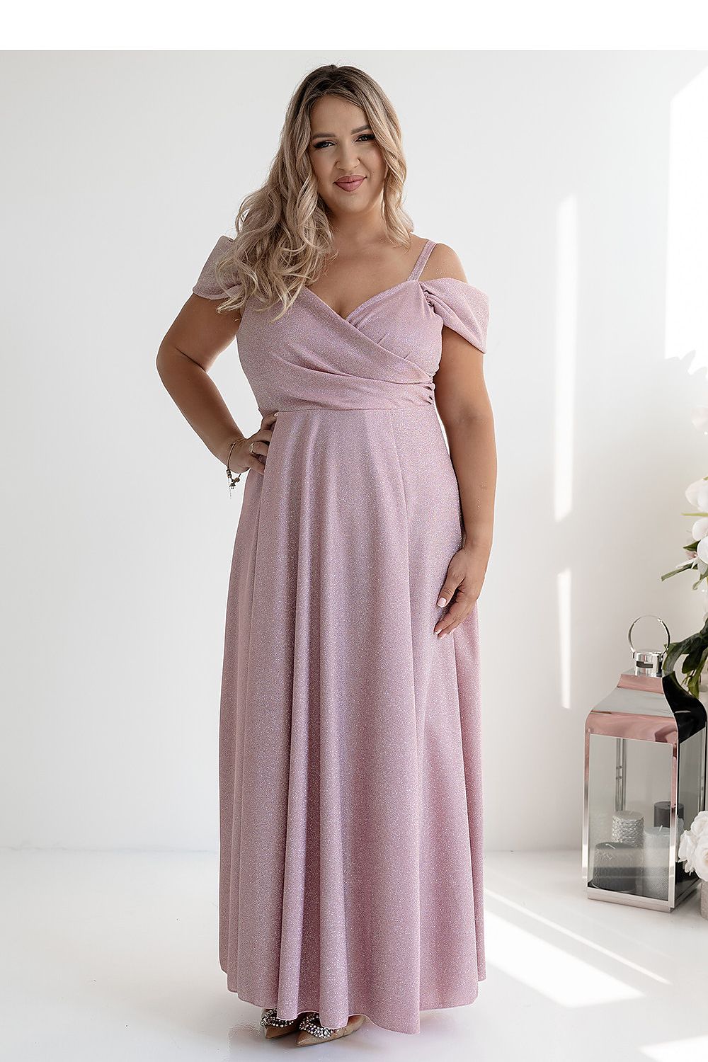 Plus Size Luméra Draped Maxi Dress