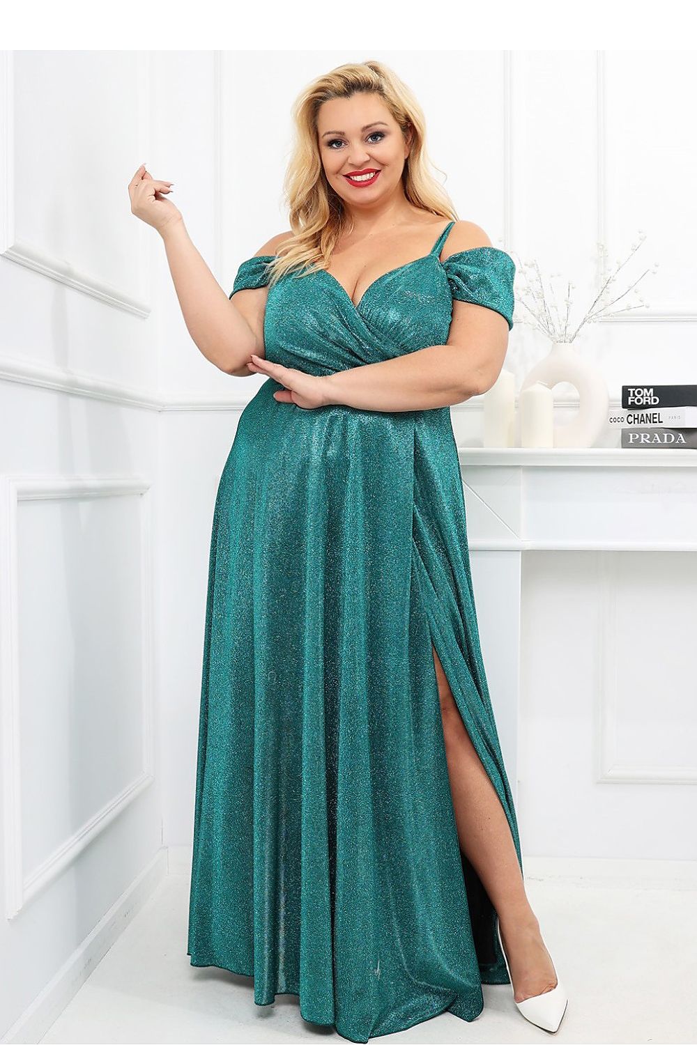 Plus Size Luméra Draped Maxi Dress
