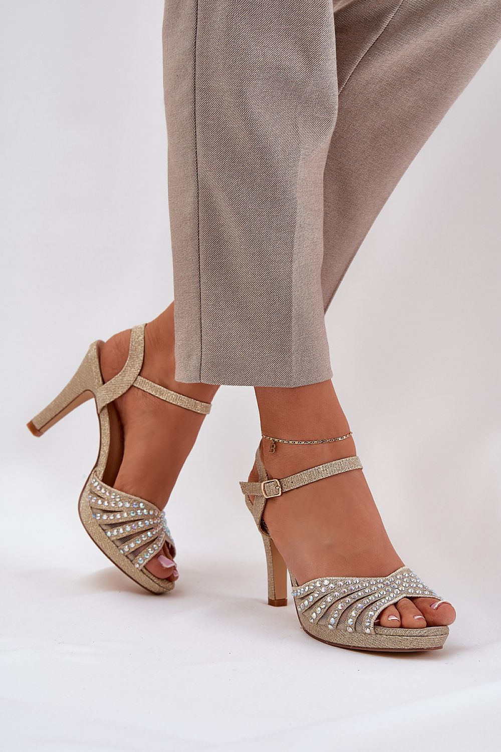 Ravenya Embellished Stiletto Sandals