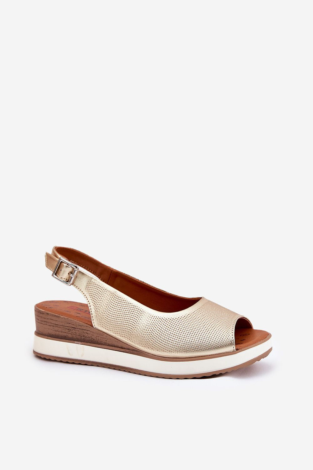 Alvarenne Classic Buckled Wedge Sandals