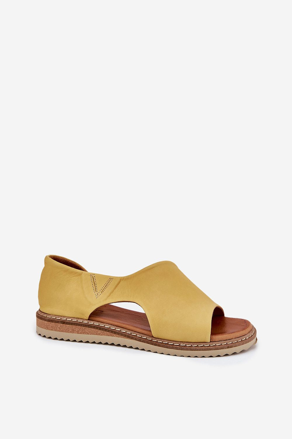 Orranise Covered-Heel Leather Sandals