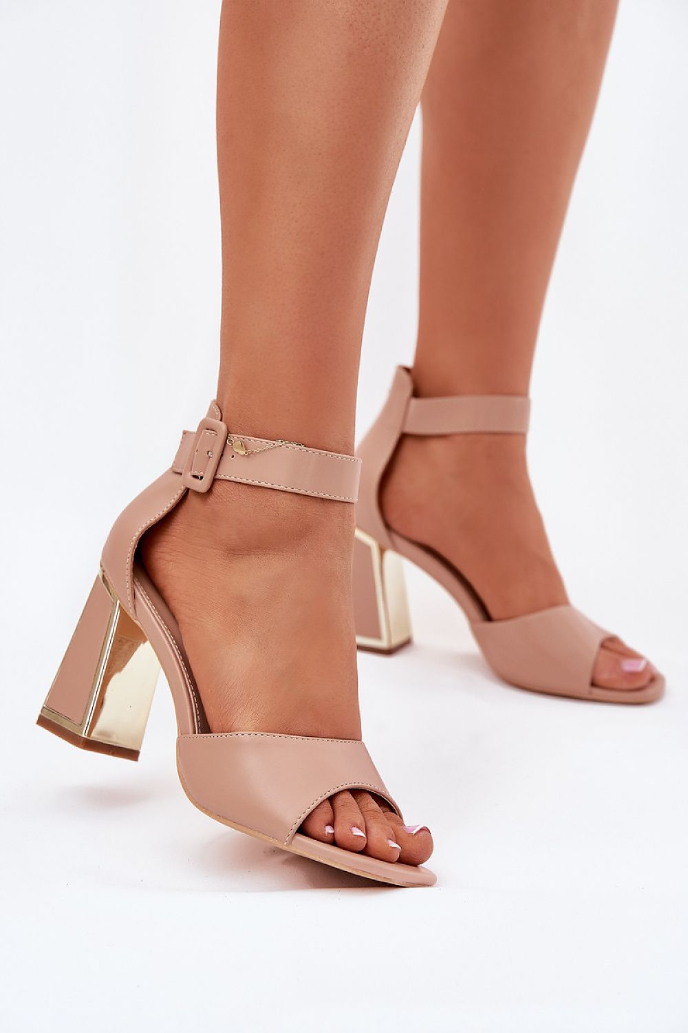 Lunavia Elegant Buckled Heel Sandals
