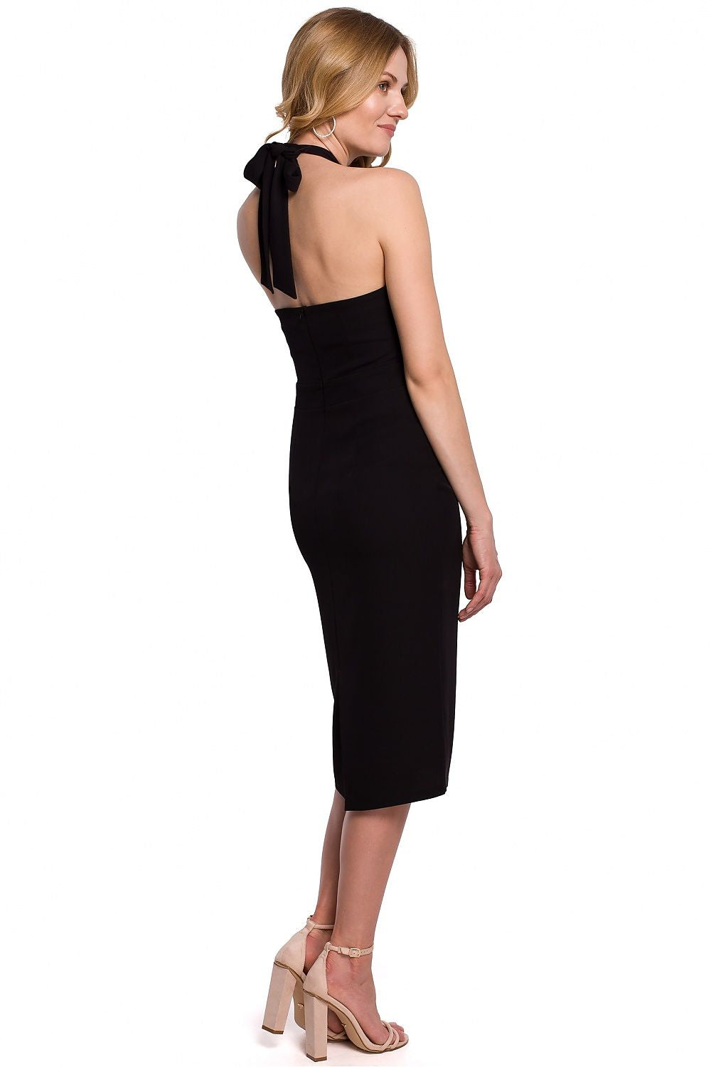 Eline Strappy Neck Cocktail Dress