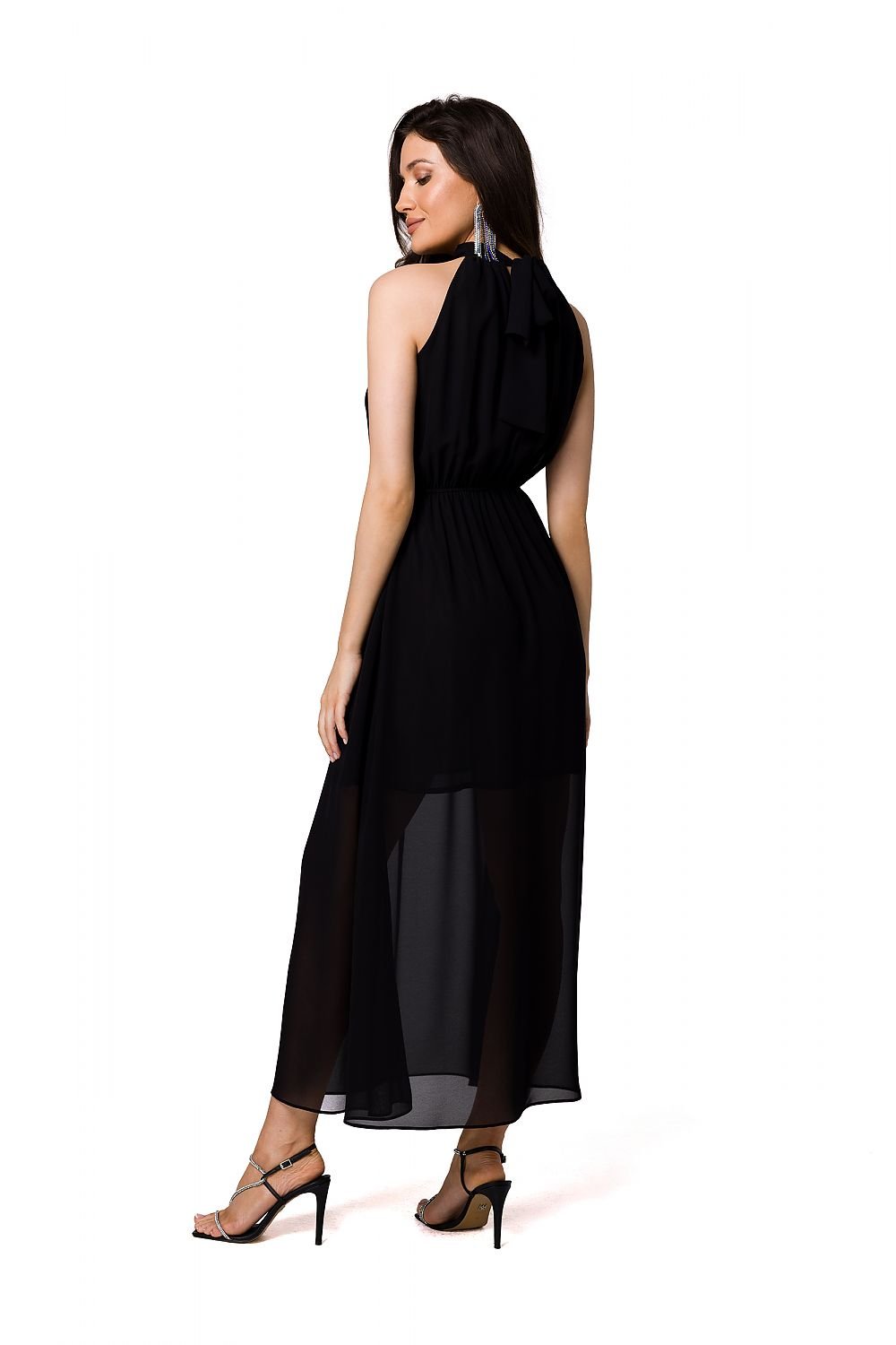 Soraya Halter Chiffon Midi Dress