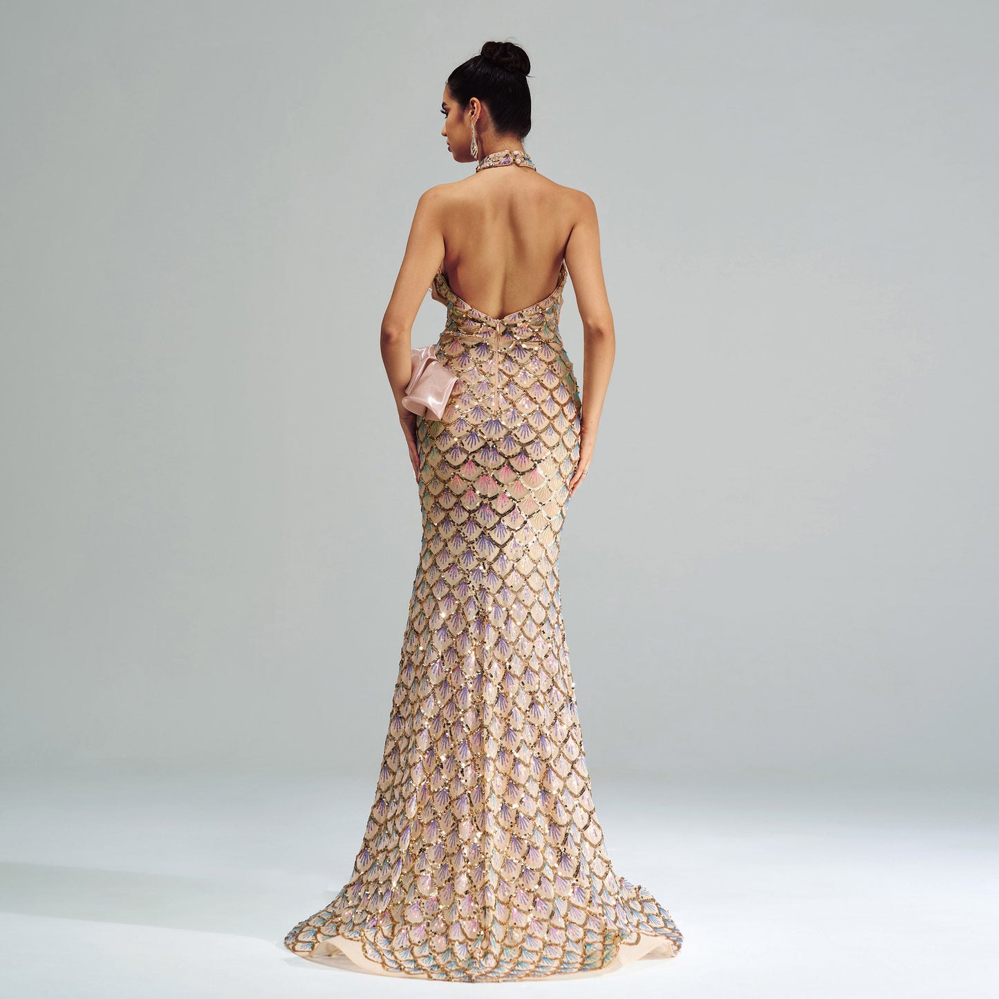 Champagne Sparkle Mermaid Gown
