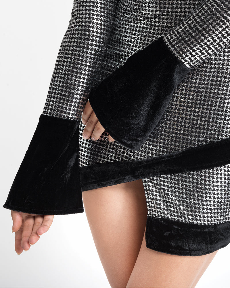 Solenya Silver Mini Dress