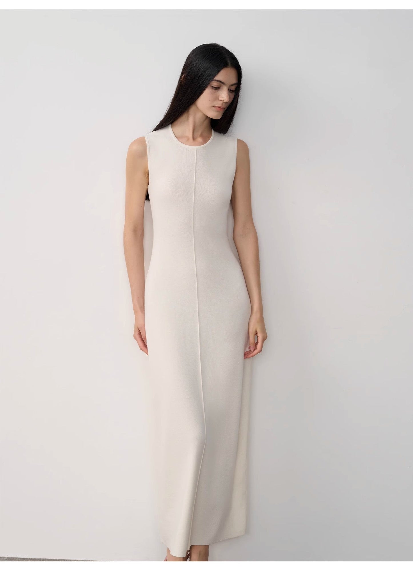 Solenne Merino Wool Maxi Knit Dress