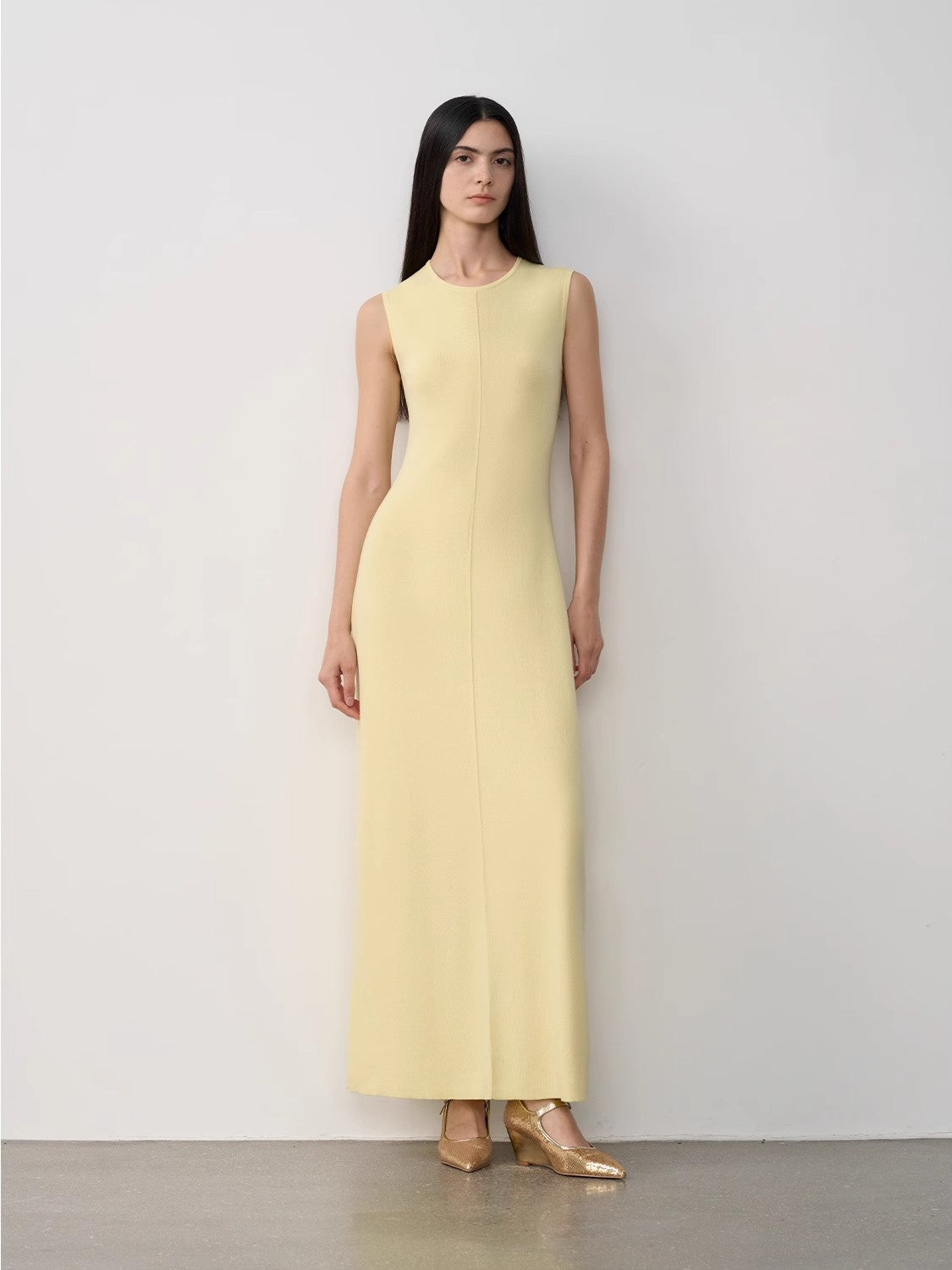 Solenne Merino Wool Maxi Knit Dress