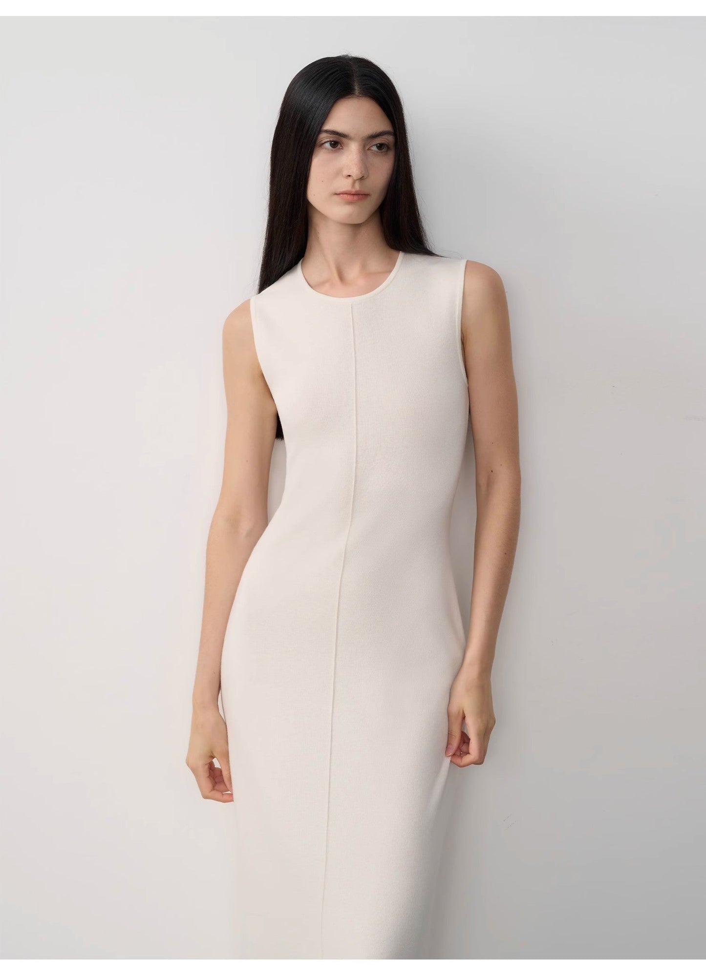 Solenne Merino Wool Maxi Knit Dress