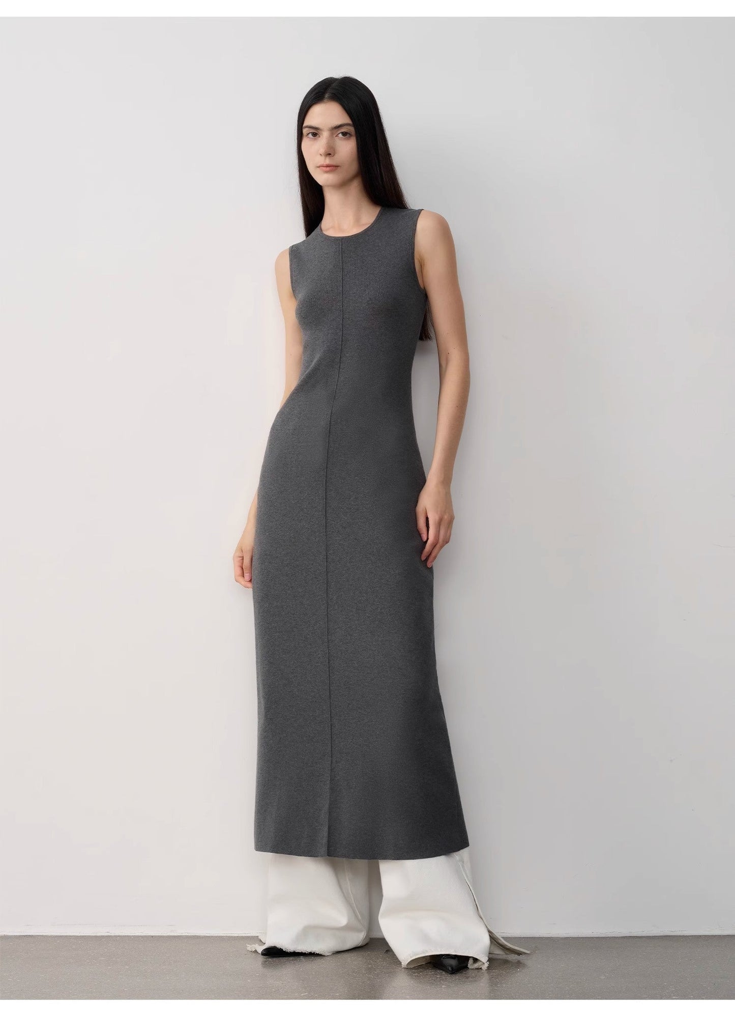 Solenne Merino Wool Maxi Knit Dress