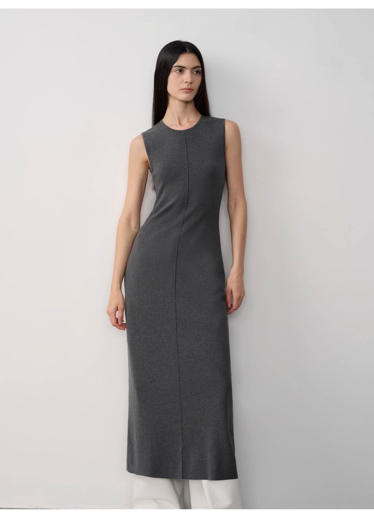 Solenne Merino Wool Maxi Knit Dress