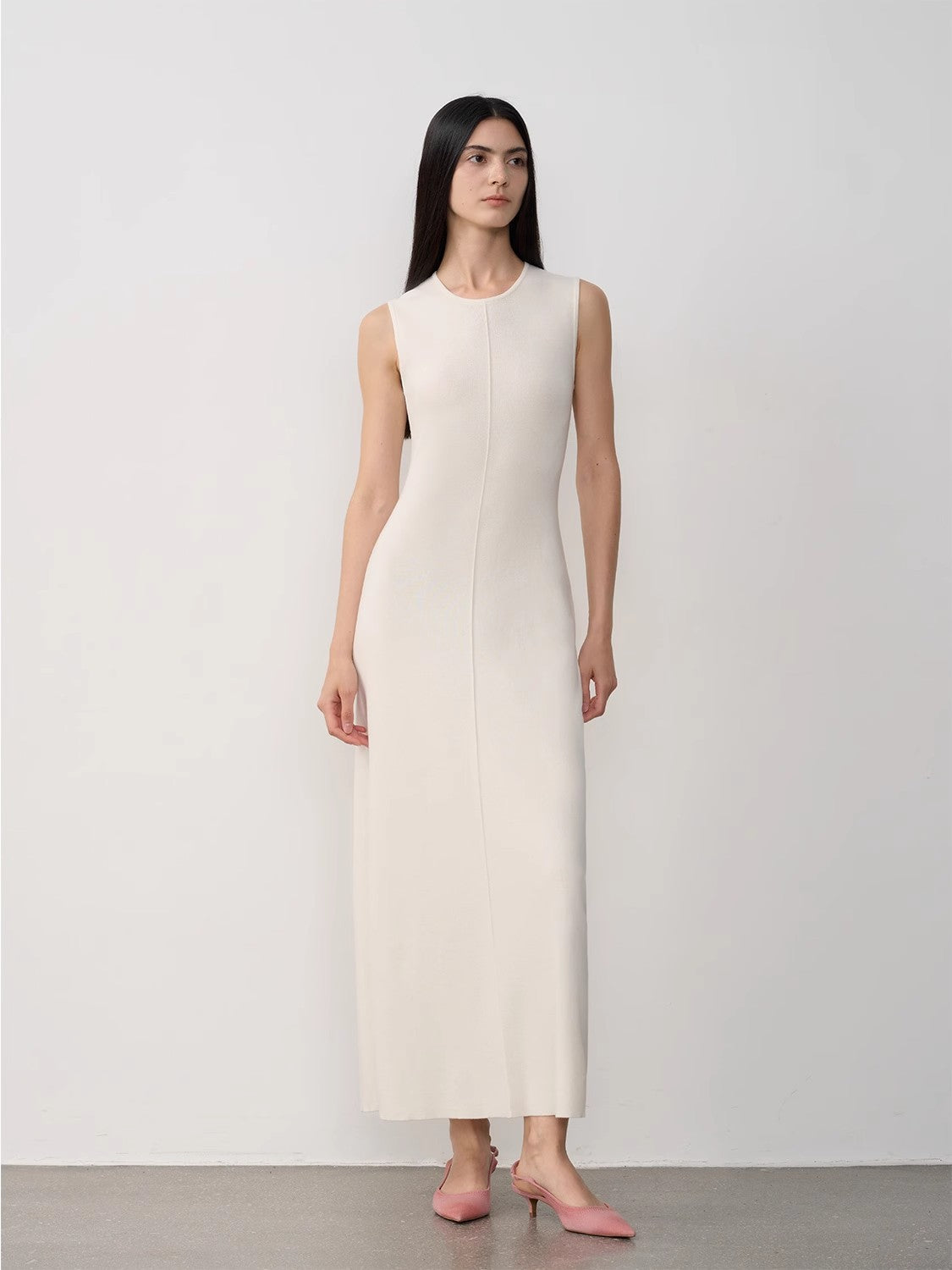 Solenne Merino Wool Maxi Knit Dress