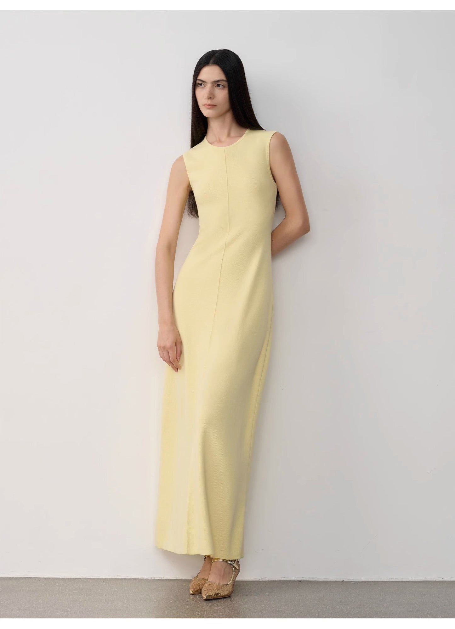Solenne Merino Wool Maxi Knit Dress