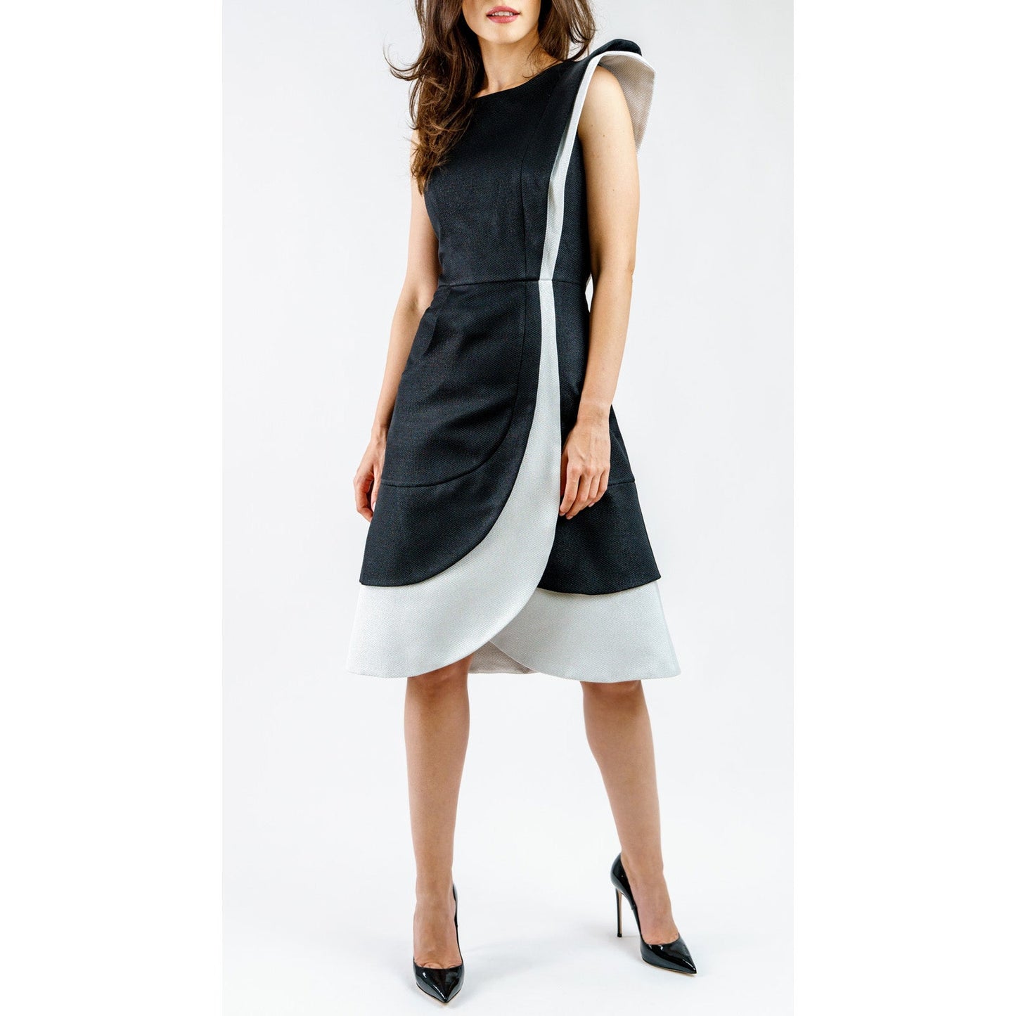 Arlessa Sculpted Asymmetric Dress
