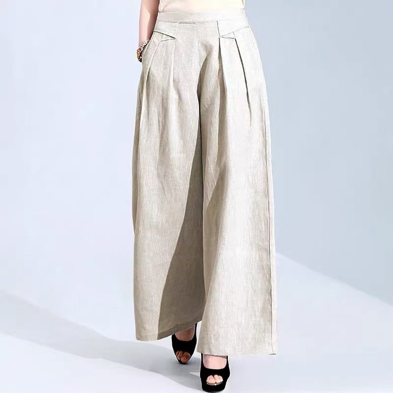 Womens Stylish Casual Loose-fitting Wide-leg Pants