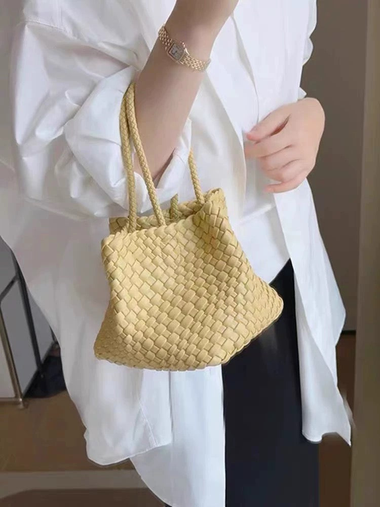 Hand-Pressed Woven Tote Bag