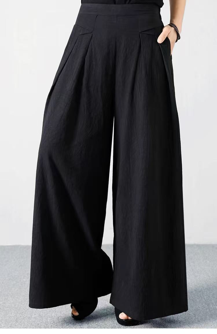 Womens Stylish Casual Loose-fitting Wide-leg Pants