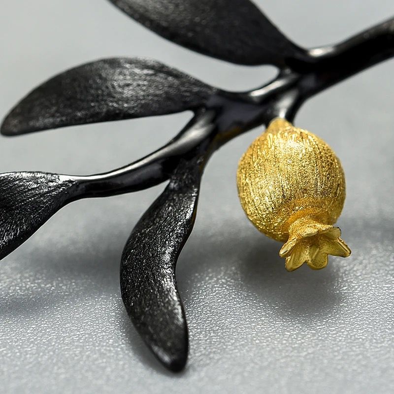 Pomegranate Branch Earrings