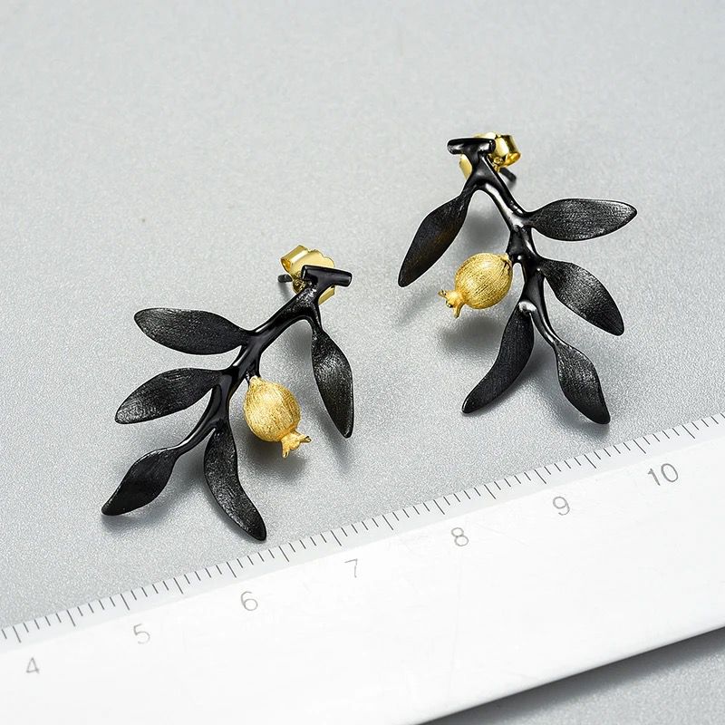 Pomegranate Branch Earrings