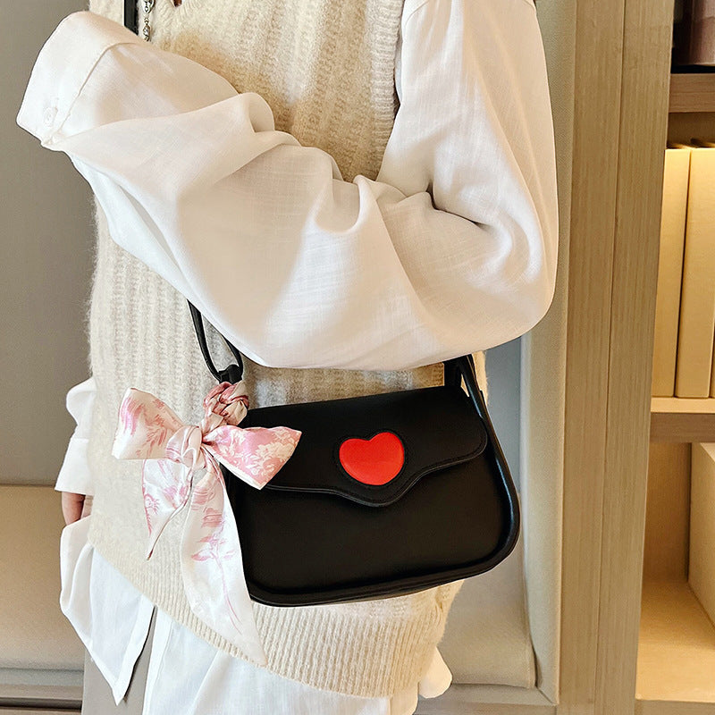 Women's Simple Shoulder Bag Fashion Silk Scarf Crossbody