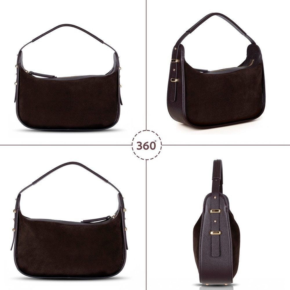 Dolcezza Women’s Suede Leather Bag – Suede Leather Women’s Tote & Shoulder Bag for Everyday Elegance | Minimal & Handcrafted