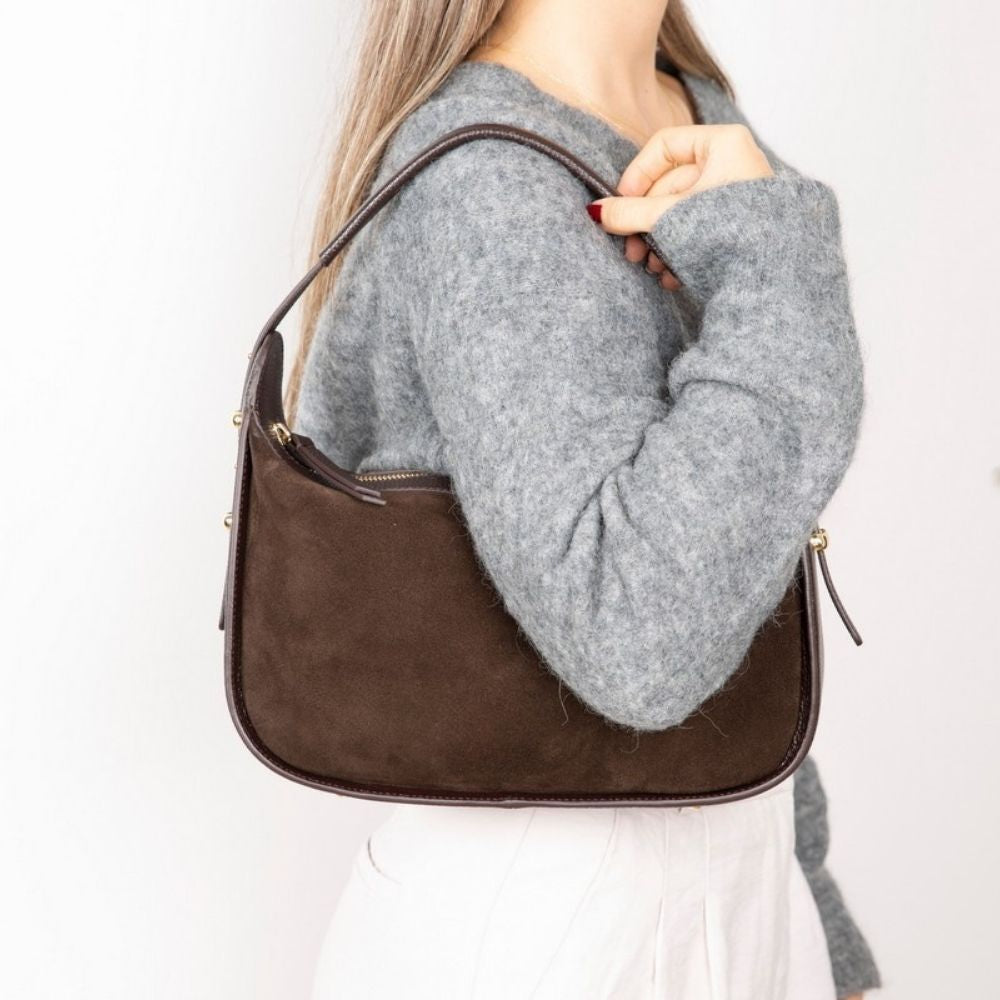 Dolcezza Women’s Suede Leather Bag – Suede Leather Women’s Tote & Shoulder Bag for Everyday Elegance | Minimal & Handcrafted