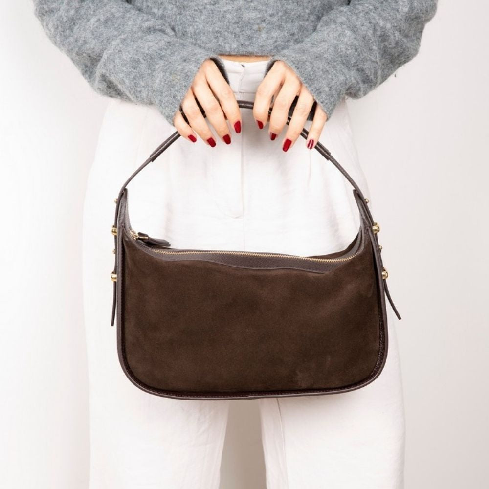 Dolcezza Women’s Suede Leather Bag – Suede Leather Women’s Tote & Shoulder Bag for Everyday Elegance | Minimal & Handcrafted