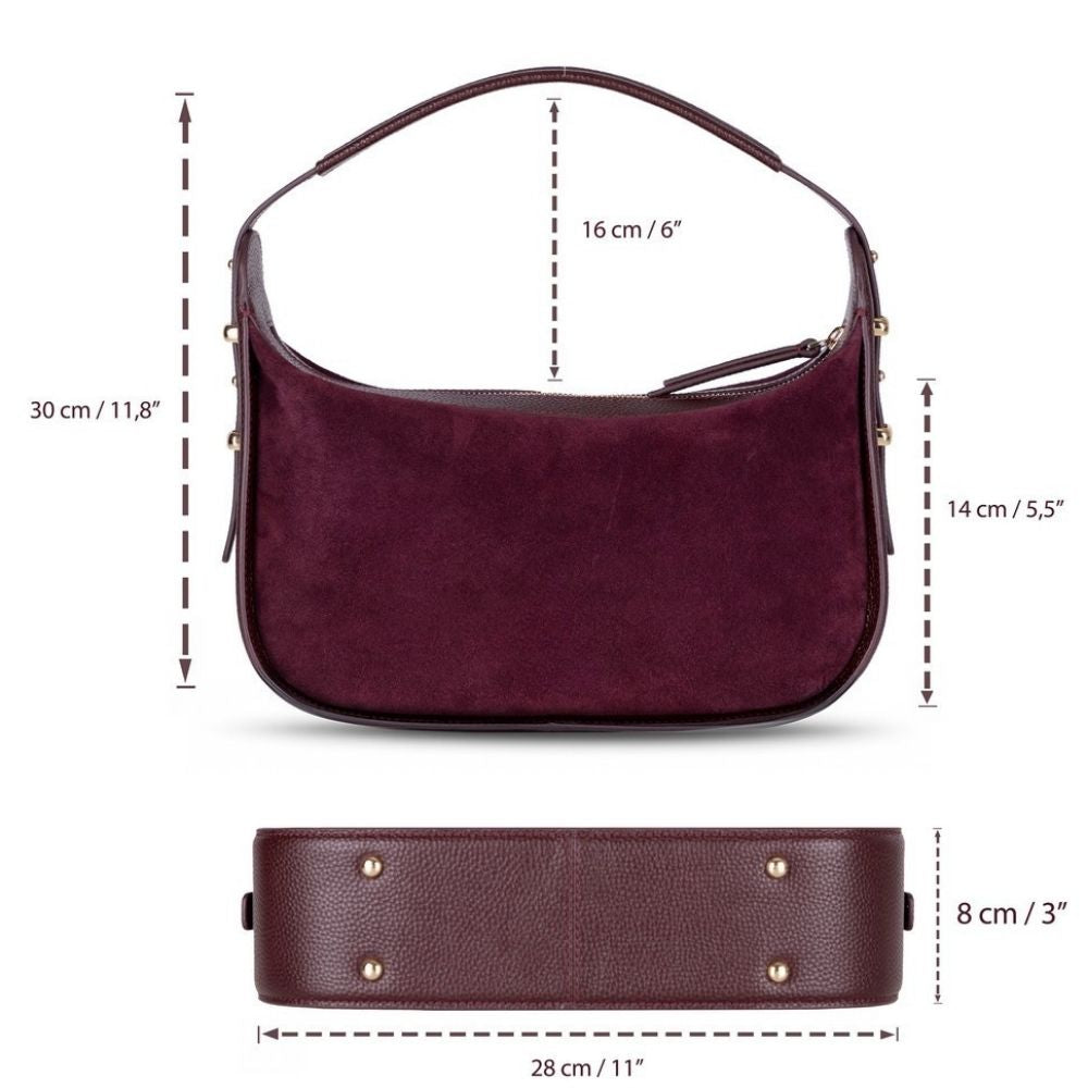 Dolcezza Women’s Suede Leather Bag – Suede Leather Women’s Tote & Shoulder Bag for Everyday Elegance | Minimal & Handcrafted