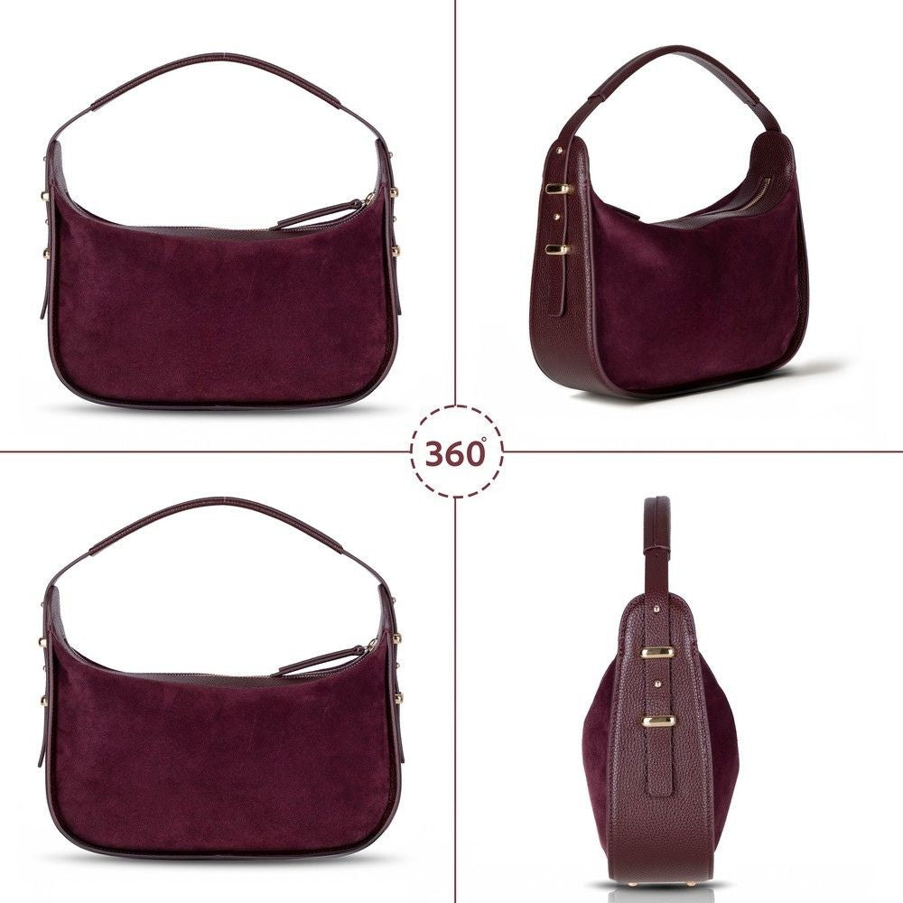 Dolcezza Women’s Suede Leather Bag – Suede Leather Women’s Tote & Shoulder Bag for Everyday Elegance | Minimal & Handcrafted