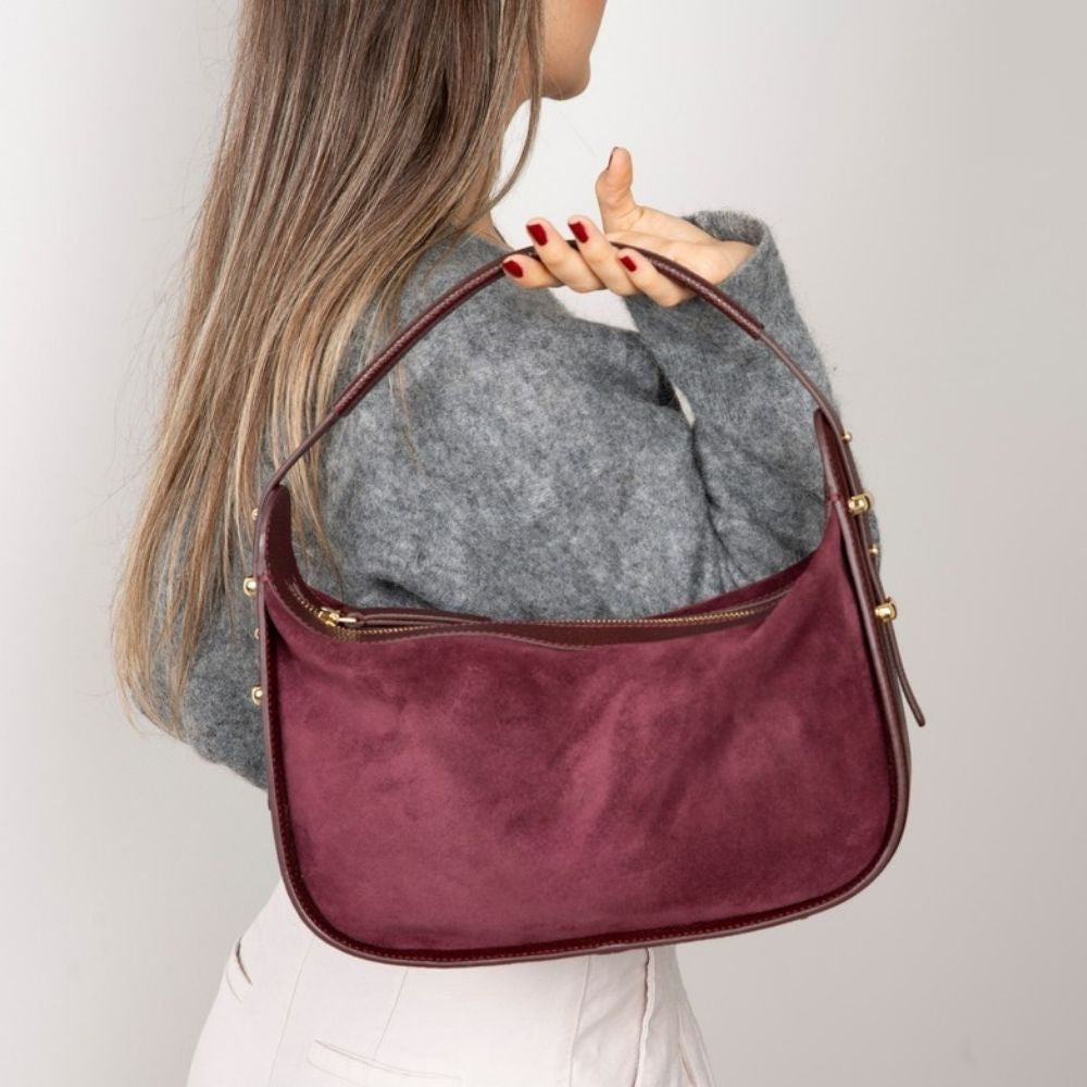 Dolcezza Women’s Suede Leather Bag – Suede Leather Women’s Tote & Shoulder Bag for Everyday Elegance | Minimal & Handcrafted