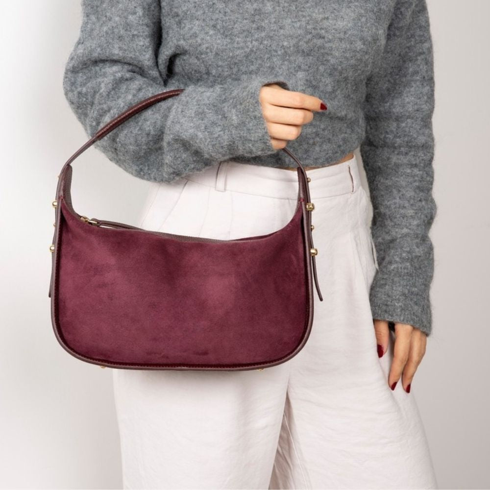 Dolcezza Women’s Suede Leather Bag – Suede Leather Women’s Tote & Shoulder Bag for Everyday Elegance | Minimal & Handcrafted