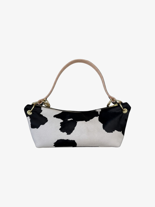 Blair-East West Shoulder Bag, Cow Print