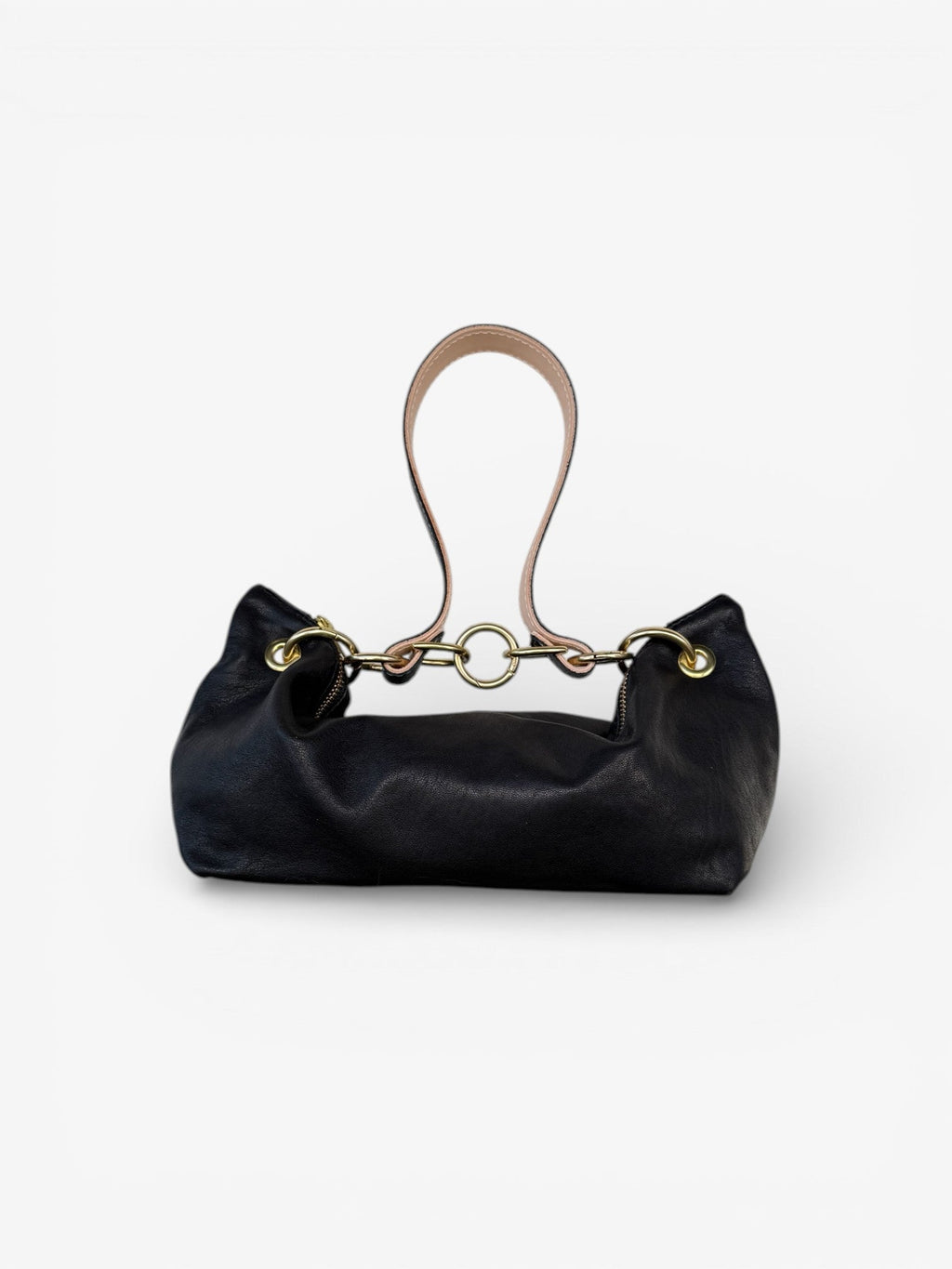 Blair Shoulder Bag, Black Leather