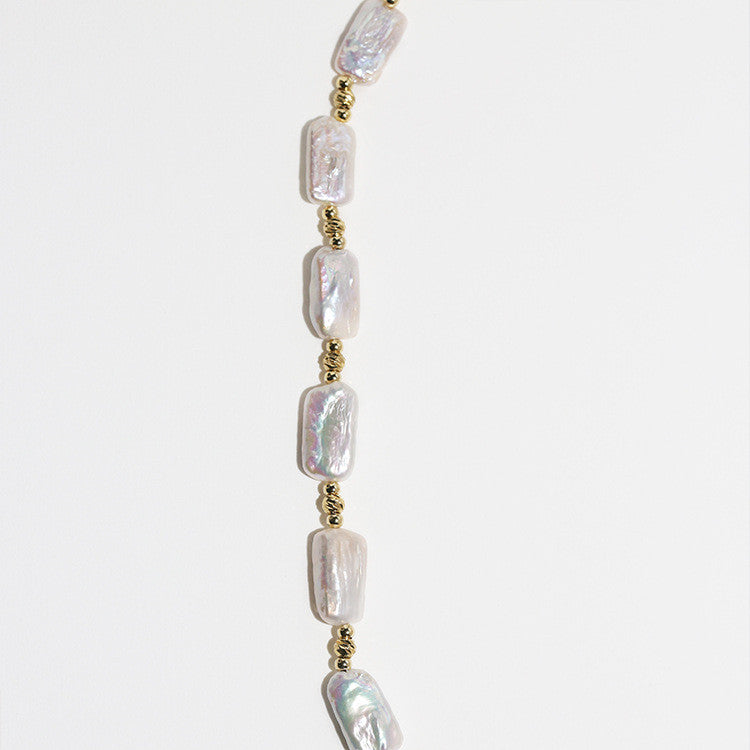Natural Baroque Pearl Collar Chain Jewelry.