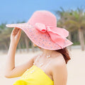 Beach Hat With Large Foldable Rim